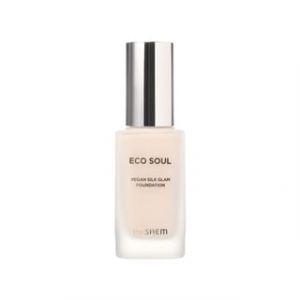 The Saem - Eco Soul Vegan Silk Glam Foundation - 3 Colors 2024 Version - #21 Light Beige