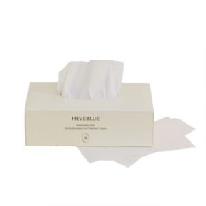 HEVEBLUE - Bleaching-free Biodegradable Cotton Face Towel 60 pcs