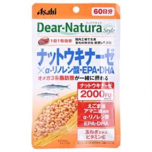 Asahi - Dear-Natura Style Nattokinase x a-linolenic acid, EPA, DHA 60 days - Compléments alimentaires