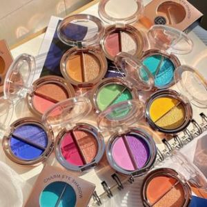 BEAUTY GLAZED - Matte & Pearl Double Effect Charm Eyeshadow - 10 Shades 05 Mocha Red - 4g