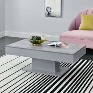Table Basse Lünen 40 x 110 x 60 cm effet béton gris [en.casa]