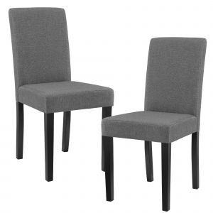 Lot de 2 chaises de salle à manger Hamburg gris foncé [en.casa]
