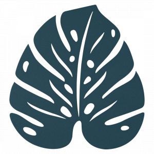 DESSOUS DE PLAT MONSTERA 24 X 22 CM