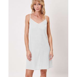 Dessous de robe en voile de coton unie FIONA