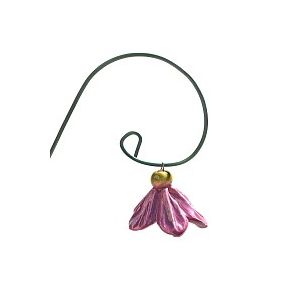 Campanule violet - Fleur en céramique sur tige à planter