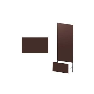 Jupe décorative pour panneau en métal L.53cm - Marron