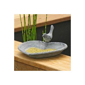 Mangeoire oiseau en fonte, mod&egrave;le coeur