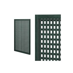 Treillis renforcé en bois maille carrée 30mm 1m x 1,5m - Vert