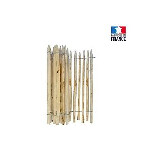 Ganivelle 0.6m haut x 10m - en châtaignier espacement 5cm