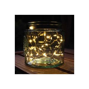Guirlandes lumineuses en bocal H. 12cm - lot de 2