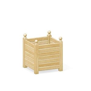 Bac à oranger en bois de châtaignier 140L BOIS LASURÉ - 60cm x 60cm
