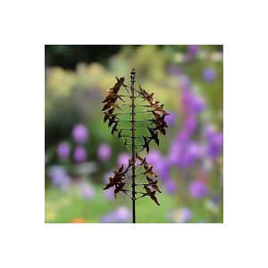 Eolienne Mayfair hirondelles en métal avec pied - Bronze - H. 260 x D. 76cm