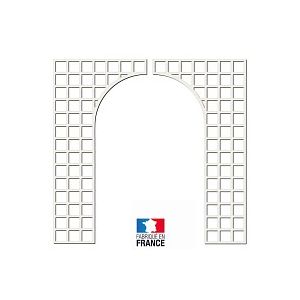 Baies en bois ensemble droite et gauche - blanc - 1m x 1.98m