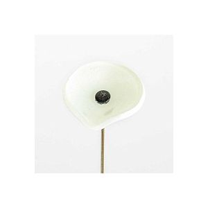 Fleur en verre artisanale Adèle - Blanc uni - intérieur