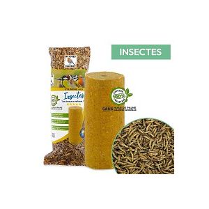 Cylindre de graisse pour oiseaux sans huile de palme - insectes