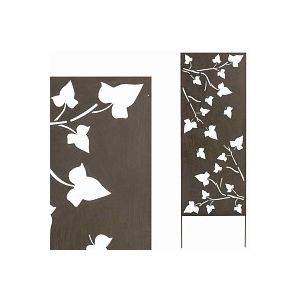 Panneau décoratif FEUILLES 0.6m x 1.5m métal