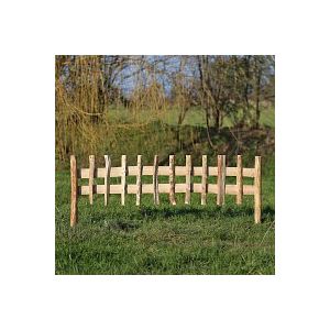 Cloture bois noisetier &agrave; planter L. 120cm x H. 30cm