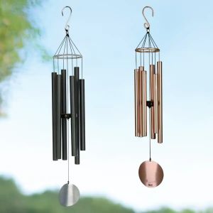 Carillon &agrave; vent G&eacute;ant en aluminium noir ou cuivr&eacute;