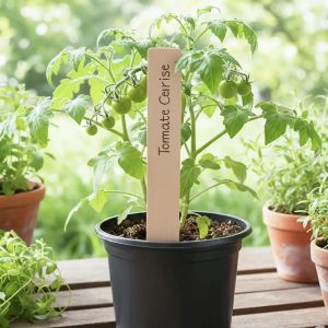 Etiquettes pour semis et plantes en bois x10 - L.15cm