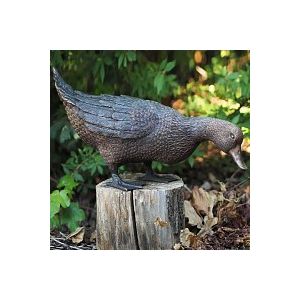 Statue canard animal en bronze H. 30cm