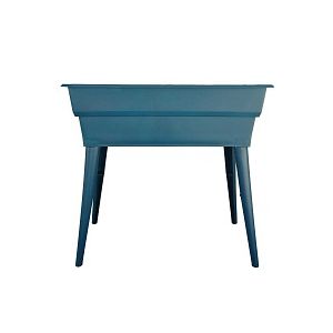 Potager jardini&egrave;re sur pieds Calipso MAXI BASIC 40L - Bleu canard