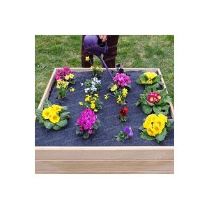 Toile de paillage pour carr&eacute; de potager 1.2m x 1.2m 100% recycl&eacute;