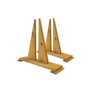 2 supports panneau et claustra en bois