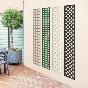 Treillage en bois Colonne maille carr&eacute;e ou losange - diff&eacute;rents coloris