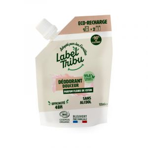 Déodorant Douceur Rechargeable - Fleurs de Coton - Label Tribu | Recharge 100 ml