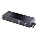 Hub Startech 7 ports 10 Gbps USB-A/USB-C M&eacute;tal Montage mural Protection ESD