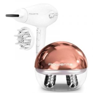 Pack S&egrave;che-Cheveux Rowenta CV6602ES CV6130FO 2400W + Masseur Facial Rowenta LV6020F0