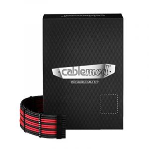 Câble PCIe 5.0 600 W CableMod C-Series PRO ModMesh 12 V HPWR Black Label 10 AWG Corsair RM/RMi/RMx