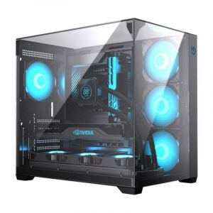 Boîtier Gaming Hiditec SKY ATX Triple Verre Tempéré Refroidissement Avancé