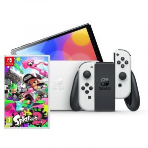 Pack Nintendo Switch OLED Blanc + Splatoon 2