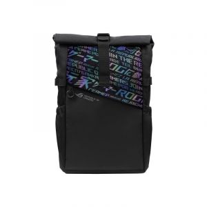 Sac à dos pour ordinateur portable ASUS 17 pouces, noir, en polyester imprimé résistant à l'eau
