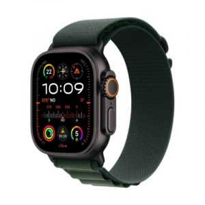Apple Watch Ultra 2 49mm Titan Noir 4G Boucle Alpine Verte Taille M