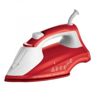 Fer &agrave; repasser Russell Hobbs Light & Easy 26481-56 semelle c&eacute;ramique 115 g/min rouge blanc