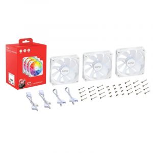 Ventilateur ARGB PWM XPG VENTO R 120, 12 cm, 300-1650 RPM, Blanc