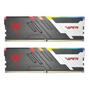 Mémoire RAM Patriot Viper Venom 64GB 2x32GB DDR5 6000MHz CL30 Intel XMP RGB Noir Blanc