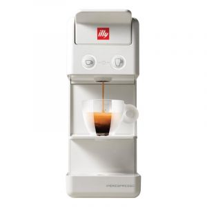 Cafeti&egrave;re &agrave; capsules Illy Y3.3 19 Bars 0,75L Blanche syst&egrave;me Iperespresso bec r&eacute;glable