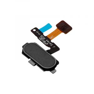 Avizar Bouton Home de Remplacement Noir avec Bande de Connexion pour Samsung Galaxy J5 2017
