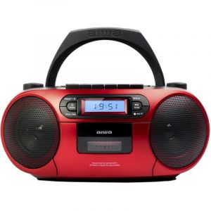 Aiwa BoomBox BBTC-550RD Radio CD Bluetooth Rouge