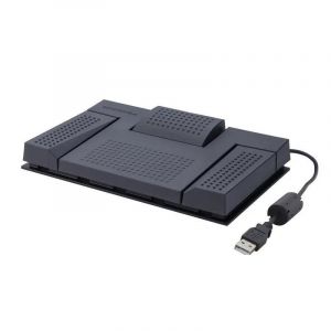 P&eacute;dale de transcription OM System RS28N USB 3 p&eacute;dales anthracite