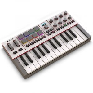 Contr&ocirc;leur MIDI Akai MPK Mini IV 25 Touches USB-C Pads RGB Int&eacute;gration DAW Suite