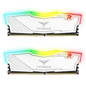 Groupe d'&eacute;quipe Delta Blanc RVB DDR4 3200 PC4-25600 16 Go 2x8 Go CL16