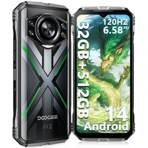 Smartphone Doogee S Cyber Pro 32 Go RAM 512 Go ROM IP68 2 To NFC Helio G100