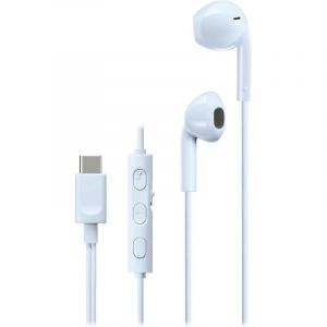 Casque USB-C JVC HA-FR17UC-A avec DAC int&eacute;gr&eacute;, microphone et t&eacute;l&eacute;commande &agrave; 3 boutons, bleu