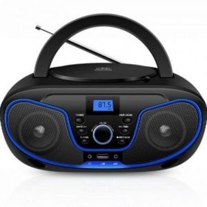 Radio CD Daewoo DW3012 Bluetooth USB FM 4W Noir Bleu EQ LCD Portable
