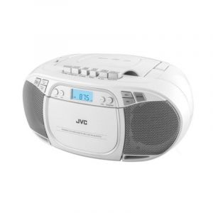 Lecteur CD portable JVC RC-E451W Bluetooth MP3 USB Cassette Blanc
