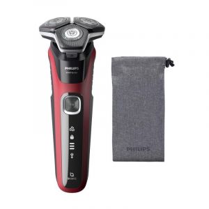 Rasoir Philips SHAVER Series 5000 S5883/10 Rotatif LED 60min Noir Rouge